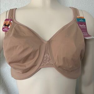 Olga Supportive Minimizer Bra 42DD Lace Back Underwire New With Tags